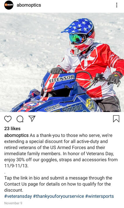 Veterans Day Promotion