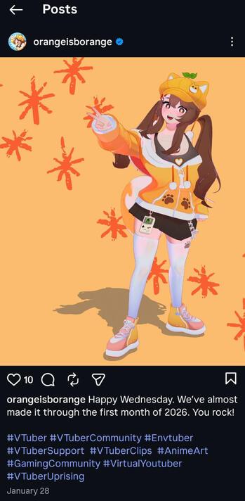 Vtuber Engagement Post