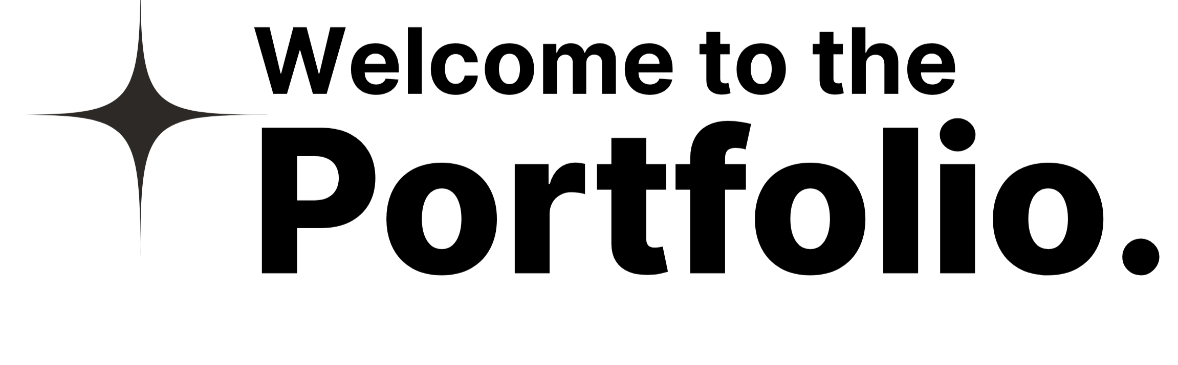 Welcome to the portfolio!